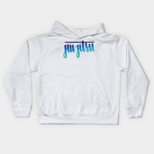 Jiu-Jitsu Handlettered Ombre Kids Hoodie